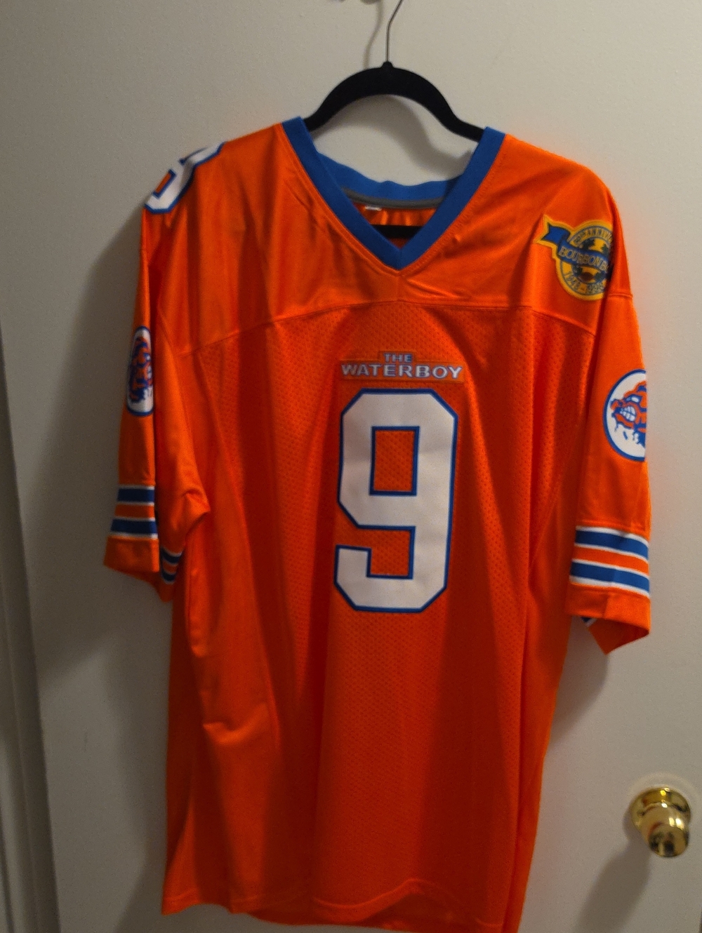 The Waterboy #9 Orange Football Jersey
